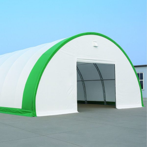 12,2 x 24 x 6,1 m-es profi minőségű fehér raktársátor (félkör íves)