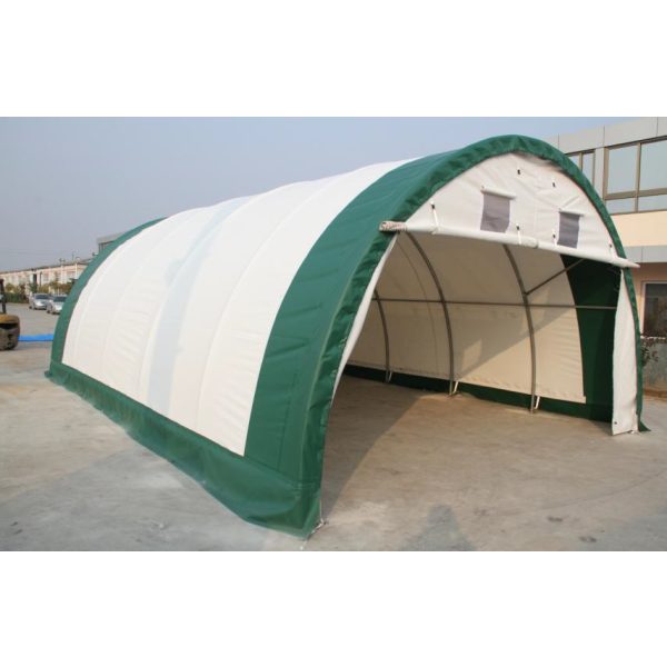 6 x 9,15 x 3,66 m Basic Quality White Storage Tent (Semi-circular Arch)