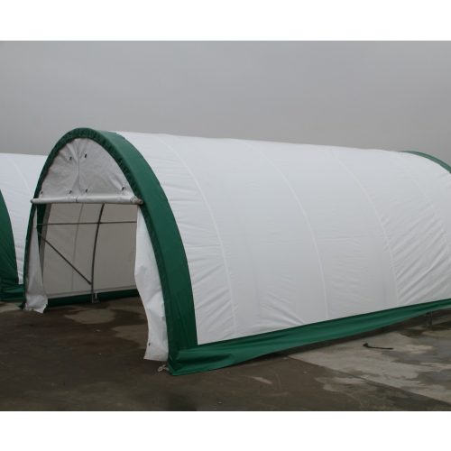   Šator za skladište osnovne kvalitete, bele boje, dimenzija 6 x 12,8 x 3,66 m (polukružnog oblika)