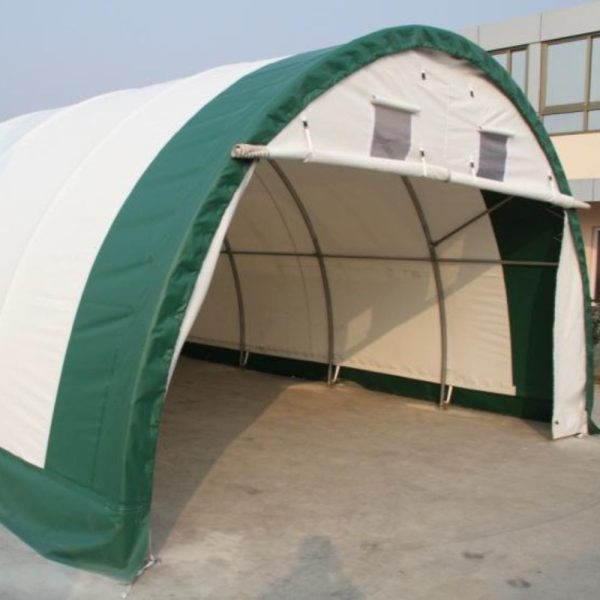 6 x 18,3 x 3,66 m Basic Quality White Storage Tent (Semi-circular Arch)