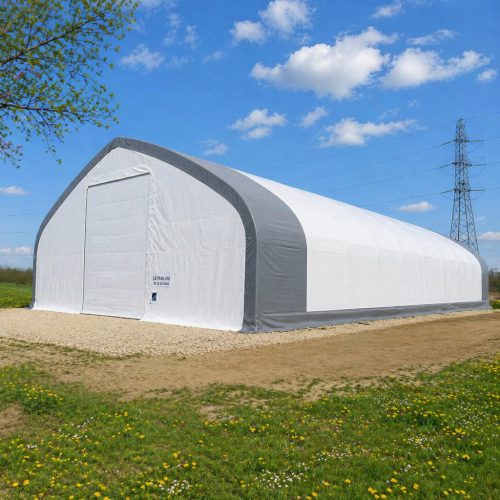 18,3 x 36,6 x 7,625 m Profi Quality White Warehouse Tent