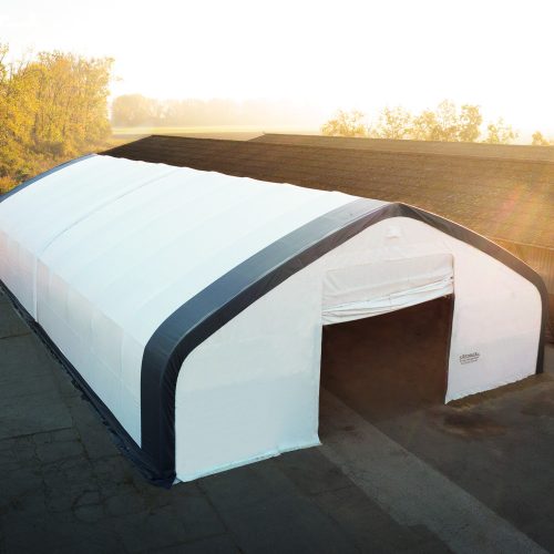   21,35 x 45,75 x 8,54 méteres profi minőségű fehér raktársátor