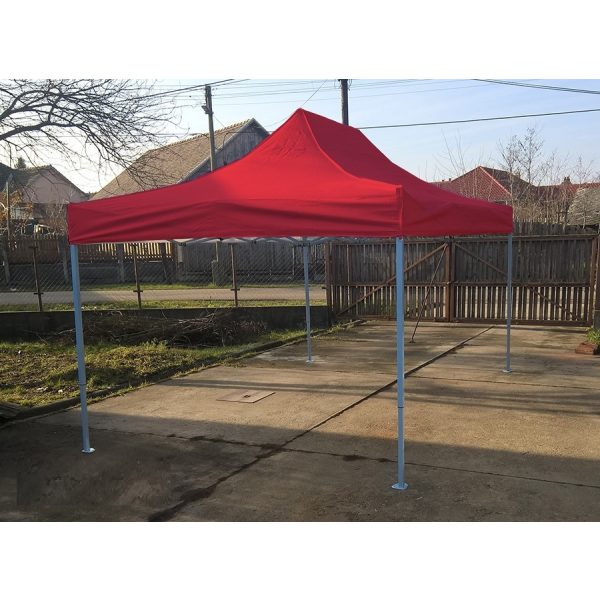 3 x 4.5 meter Heavy Duty Mobile Tent Without Sidewalls (Red)