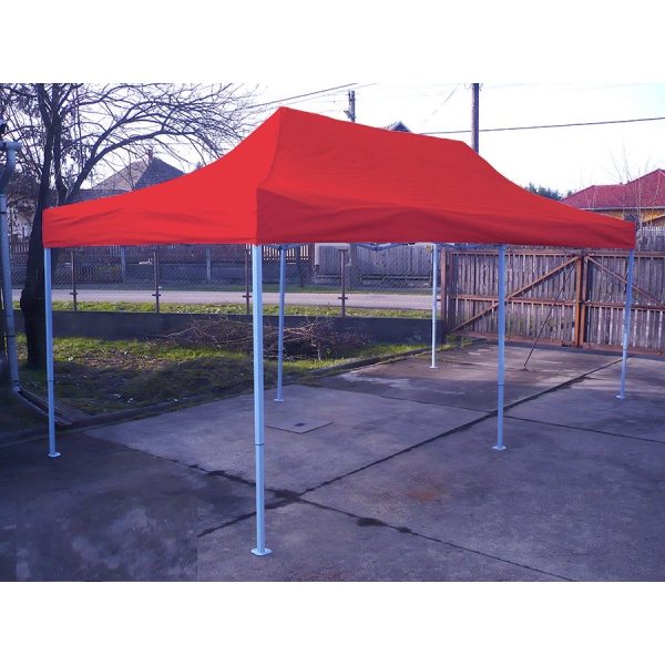 3 x 6 Meter Strong Quality Mobile Tent Without Sidewalls (Red)