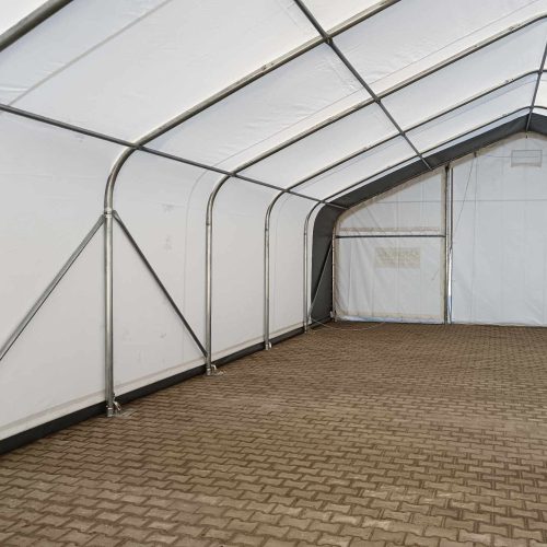 9 x 15 x 4,8 m profi minőségű Raktársátor